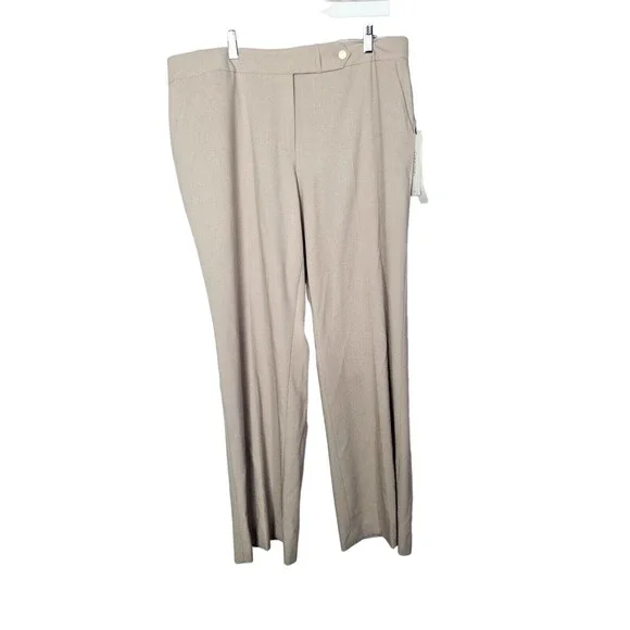 Calvin Klein | Pants & Jumpsuits | Nwt Calvin Klein Tan Classic Fit High  Rise Career Dress Pants Womans Size 6 | Poshmark